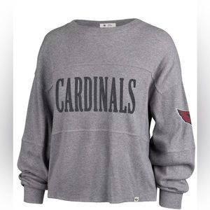 '47 Women's Arizona Cardinals Jada Grey Long Sleeve T-Shirt